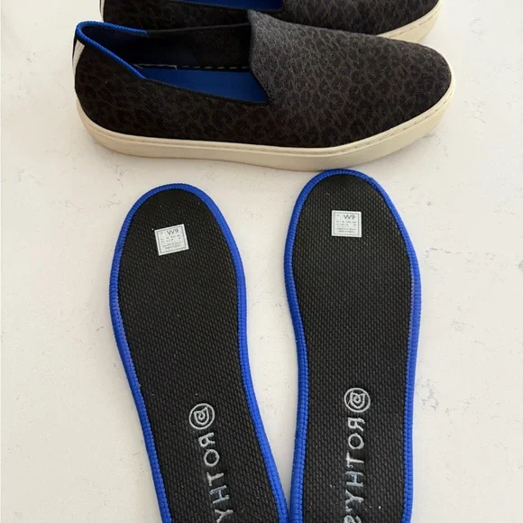 Rothy's Leopard Print Slip on Sneakers - Brown and black - Picture 6 of 6